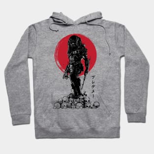 Yautja Hunter sumi-e Hoodie